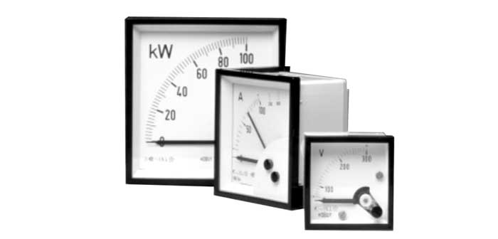 90 Degree DIN Panel Meter range